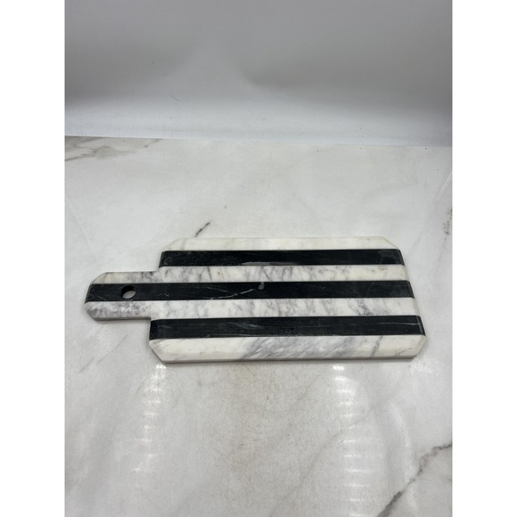 Marble Striped Serving Board Cheese Charcuterie 16x8 Modern Kitchen Decor Tray